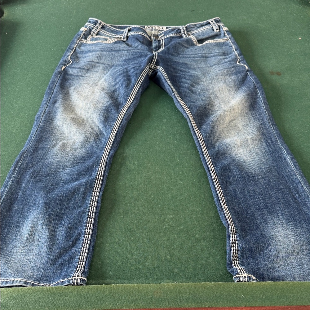 Men's Bootcut Jeans in Classic Blue.       CAJA.   #.  2